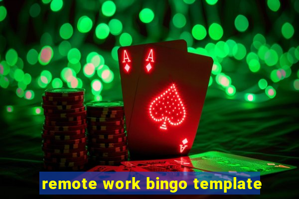 remote work bingo template