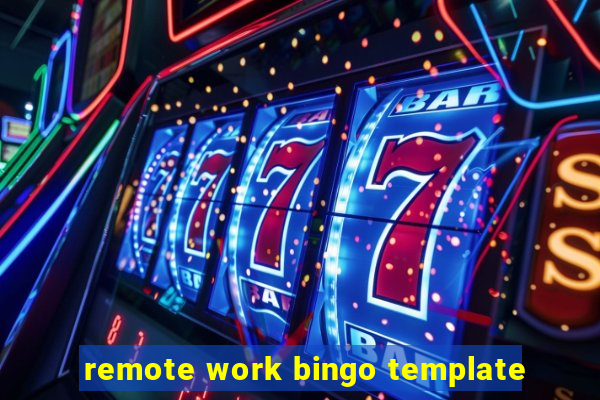 remote work bingo template