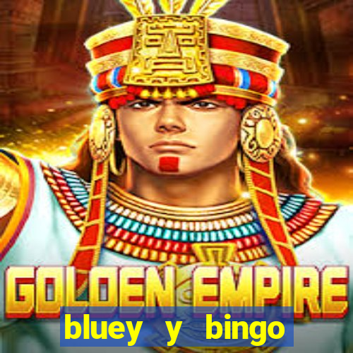 bluey y bingo bailando png