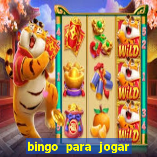 bingo para jogar com os amigos