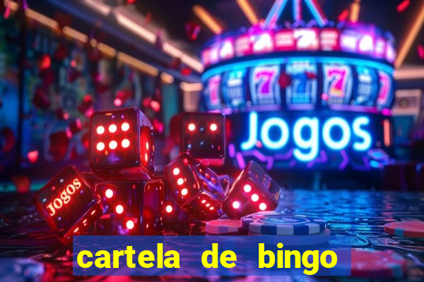 cartela de bingo para chá de bebê