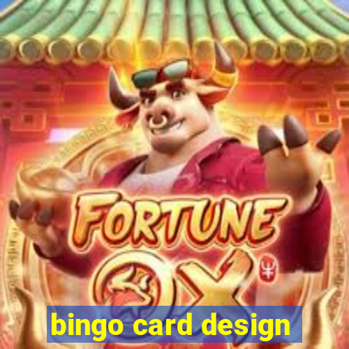 bingo card design