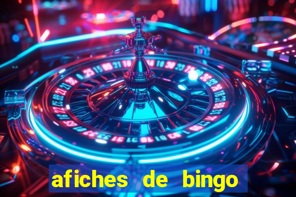 afiches de bingo para editar