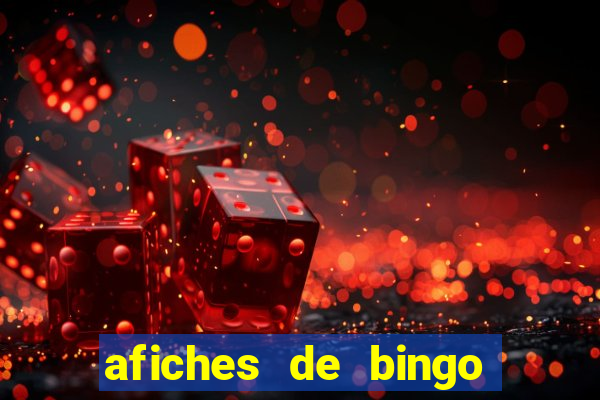 afiches de bingo para editar