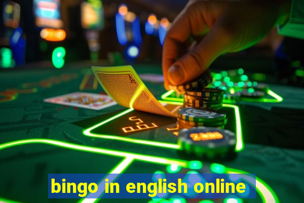 bingo in english online