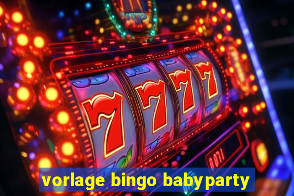 vorlage bingo babyparty