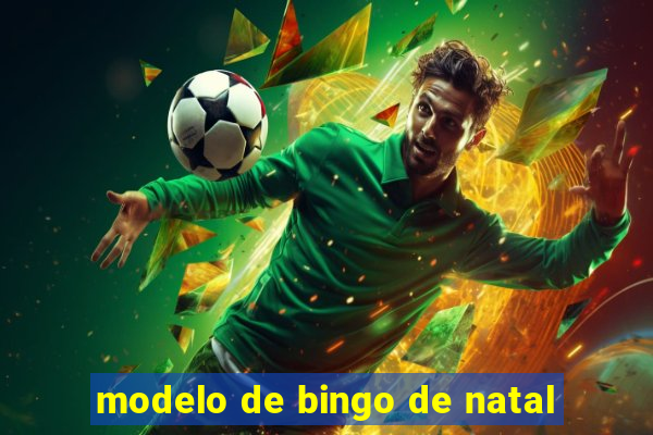 modelo de bingo de natal