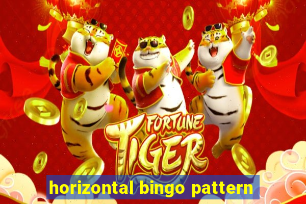 horizontal bingo pattern