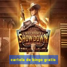 cartela de bingo gratis