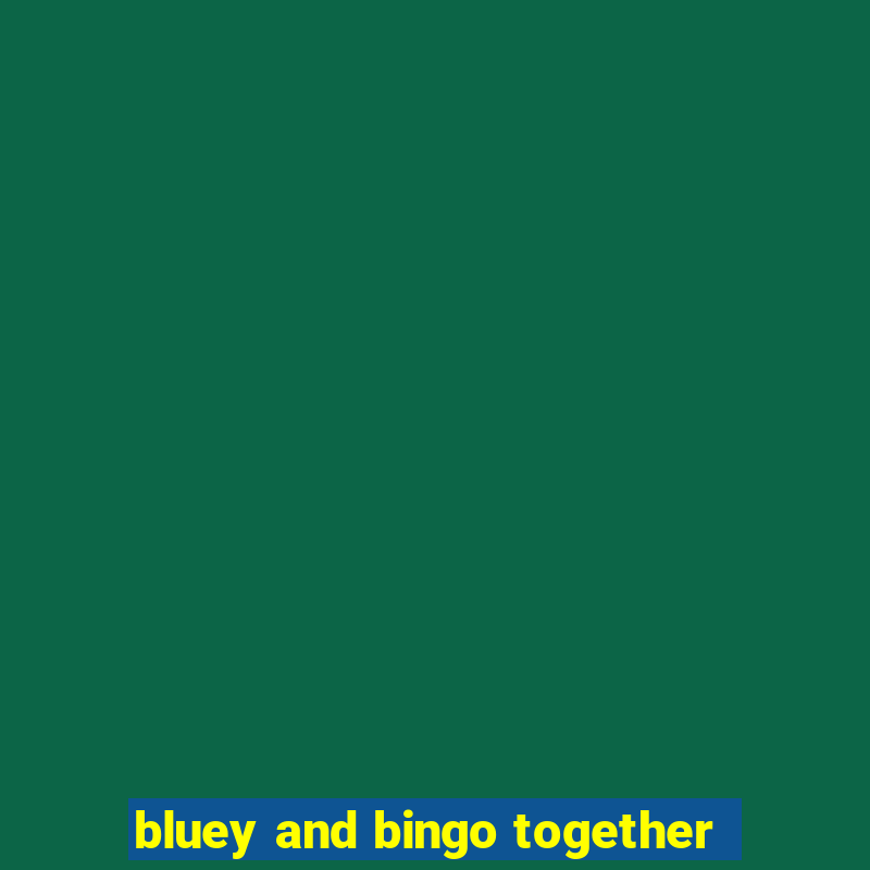 bluey and bingo together