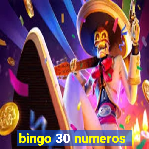 bingo 30 numeros