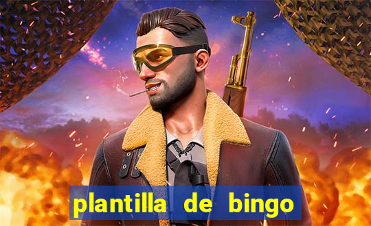 plantilla de bingo para editar