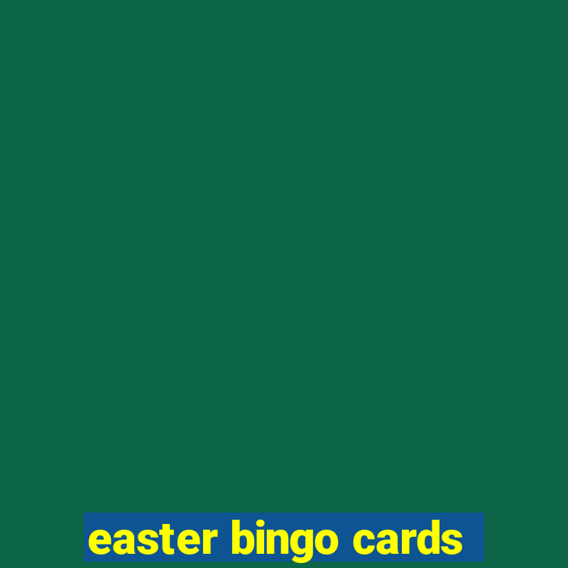 easter bingo cards