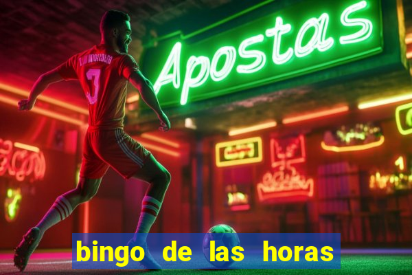 bingo de las horas para imprimir