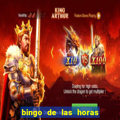 bingo de las horas para imprimir