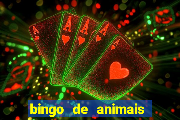 bingo de animais para educa??o infantil