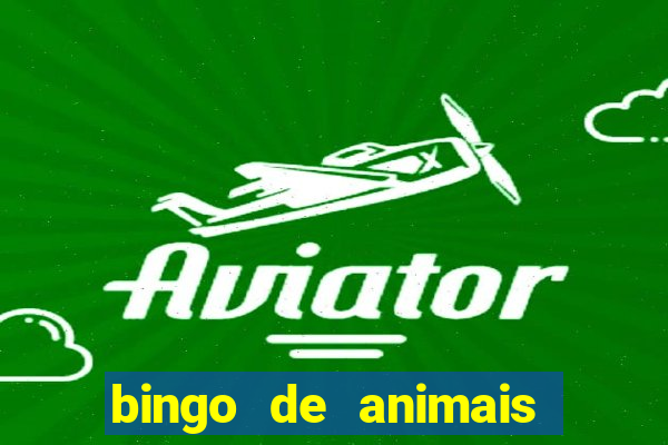 bingo de animais para educa??o infantil