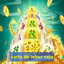 carta do leitor veja