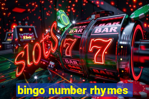 bingo number rhymes