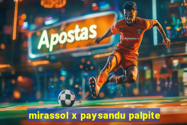 mirassol x paysandu palpite