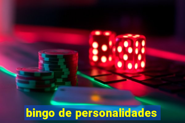 bingo de personalidades