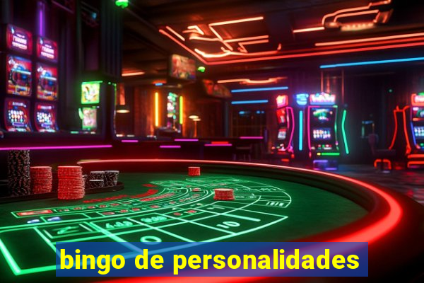 bingo de personalidades