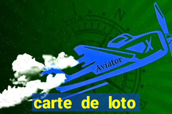 carte de loto bingo a imprimer gratuit