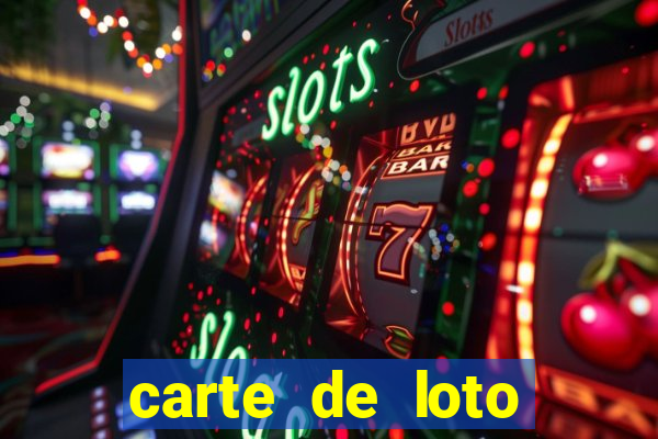 carte de loto bingo a imprimer gratuit